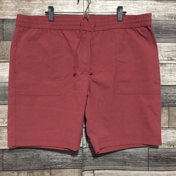 Goodfellow Tech Shorts Men’s XL Red (Inseam 8.5) Drawstring Casual - Picture 6 of 9